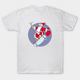 santa claus delivering the christmas gift T-Shirt